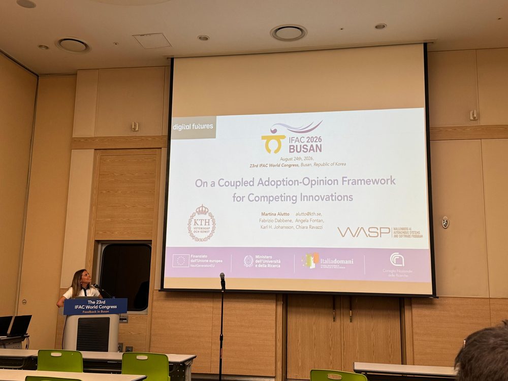 Presenting at IFAC World Congress 2026, Busan